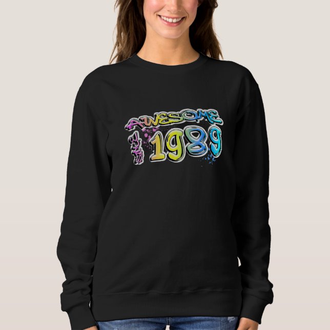 Fantastisk sedan 1989 Graffiti-motiv T Shirt (Framsida)