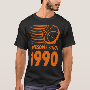 Fantastisk sedan 1990 Basketboll 32:e födelsedagen T Shirt