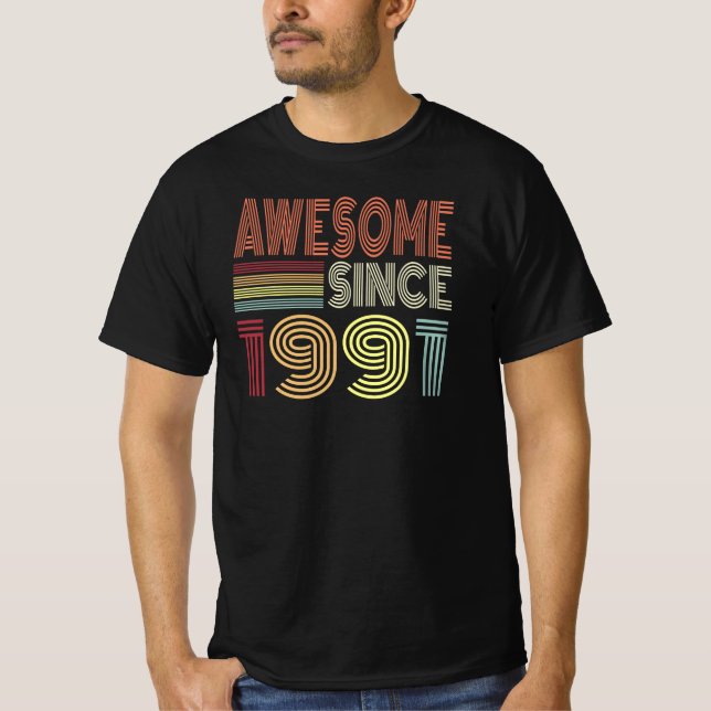 Fantastisk sedan 1990 föddes Retro 1990 på födelse T Shirt (Framsida)