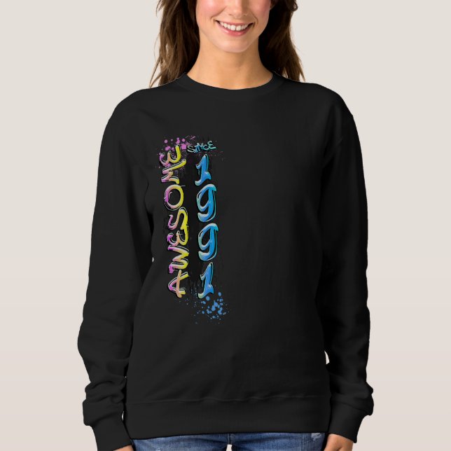 Fantastisk sedan 1991 Graffiti-motiv T Shirt (Framsida)