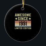 Fantastisk sedan 1991 julgransprydnad keramik<br><div class="desc">1</div>