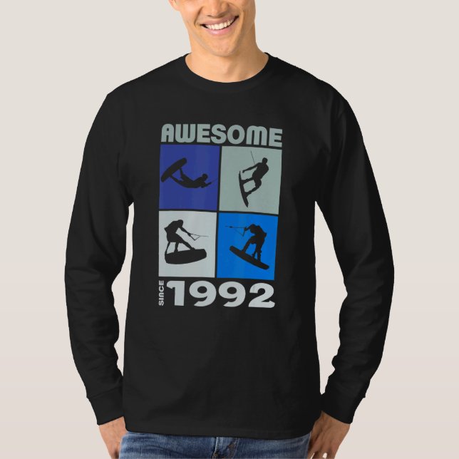 Fantastisk sedan 1992  Wakeboard livsstil T Shirt (Framsida)