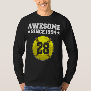 Fantastisk sedan 1994 Softball 28:e födelsedagen 2 T Shirt
