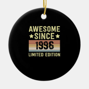 Fantastisk Sedan 1996 Födelsedag Julgransprydnad Keramik