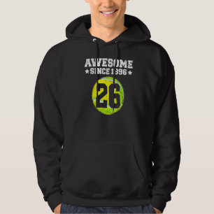 Fantastisk sedan 1996 Tennis 26:e födelsedagen 26 Hoodie