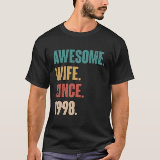 Fantastisk sedan 1998 25:e året Bröllop T Shirt
