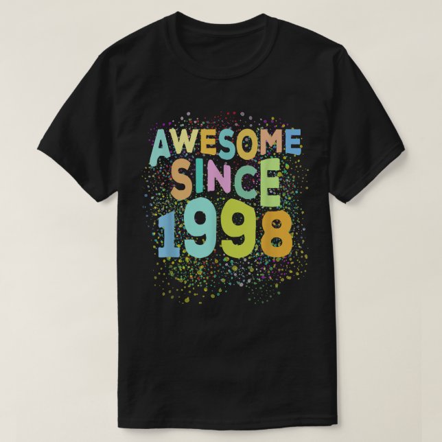 Fantastisk sedan 1998 Funny Retro 24 år gammal 24  T Shirt (Design framsida)