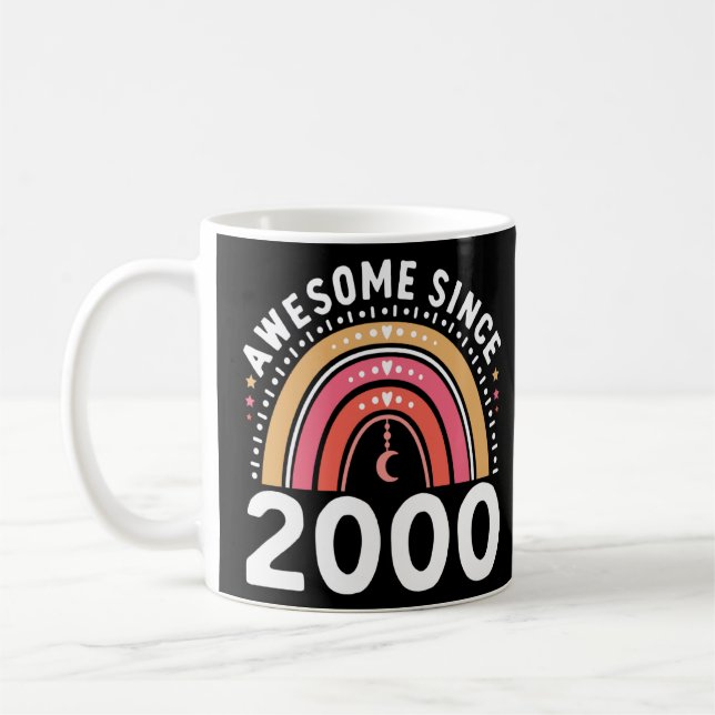 Fantastisk sedan 2000 23-årsdag kvinnor 1 kaffemugg (Vänster)