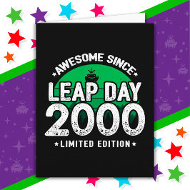 Fantastisk sedan 2000 års läderdag 29 födelsedag kort