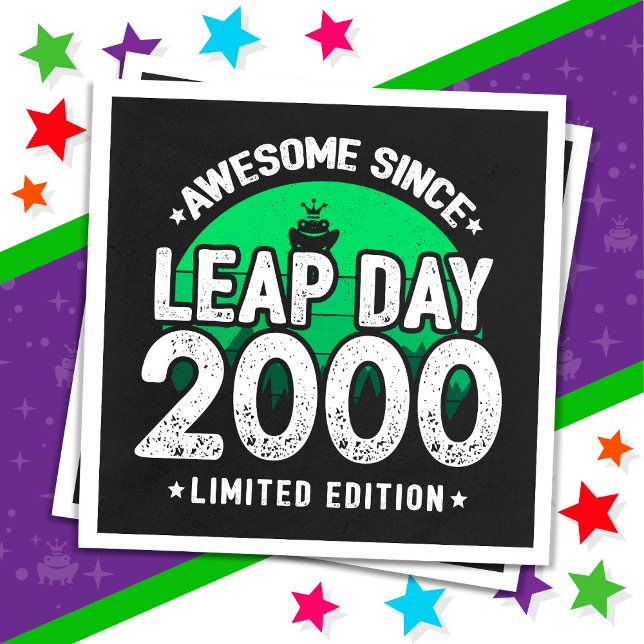 Fantastisk sedan 2000 års läderdag 29 födelsedag pappersservett (Skapare uppladdad)