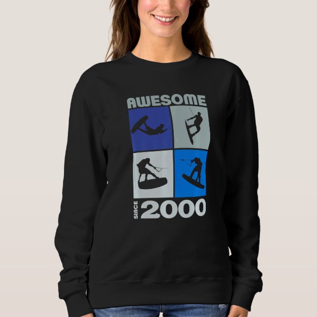 Fantastisk sedan 2000 wakeboard livsstil t shirt (Framsida)