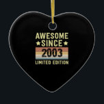 Fantastisk sedan 2003 julgransprydnad keramik<br><div class="desc">1</div>