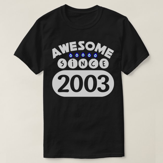 Fantastisk sedan 2003 t shirt (Design framsida)