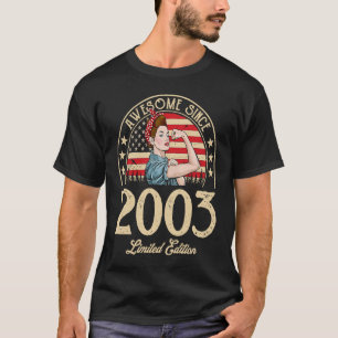 Fantastisk sedan 2003 Vintage 2003 19:e födelsedag T Shirt