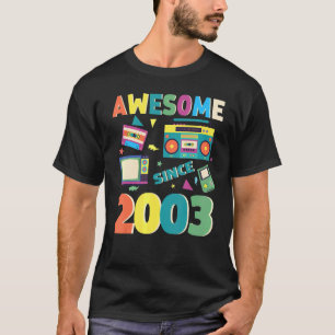 Fantastisk sedan 2003 Vintage 2003 19:e födelsedag T Shirt