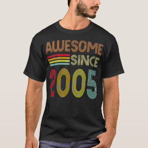 Fantastisk sedan 2005 17:e födelsedagen Retro T Shirt