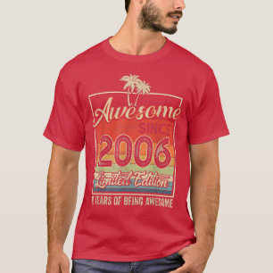 Fantastisk sedan 2006 16 födelsedagsgåvor 16 år ga t shirt