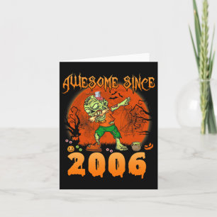 Fantastisk sedan 2006 Halloween 16:e födelsedagsda Kort