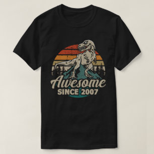 Fantastisk Sedan 2007 Dinosaurie 16 År 16-årsdag T Shirt
