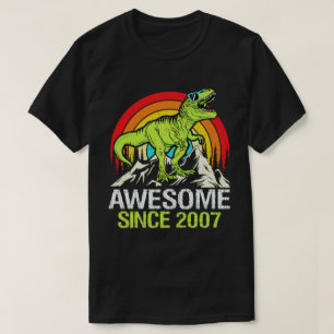 Fantastisk Sedan 2007 Dinosaurie 16 Års 16-årsdag T Shirt
