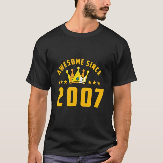 Fantastisk Sedan 2007 Födelsedag T Shirt (Framsida)