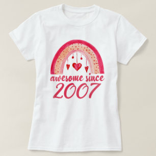 Fantastisk sedan 2007 Regnbåge 15:e födelsedagspre T Shirt