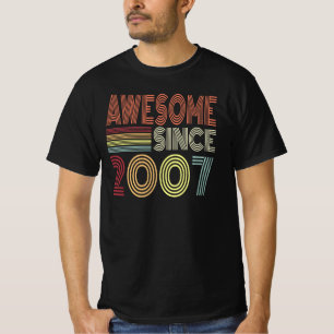 Fantastisk sedan 2007 Retro föddes 2007 på födelse T Shirt