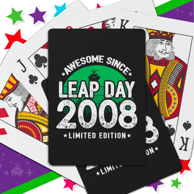 Fantastisk sedan 2008: Bladdagen 29 födelsedag Casinokort (Skapare uppladdad)