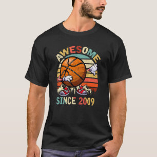 Fantastisk sedan 2009 11:a dabbing Basketball Birt T Shirt