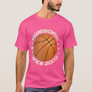 Fantastisk sedan 2009 14:e födelsedagen 14 år Bask T Shirt