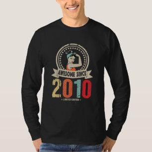 Fantastisk sedan 2010 Vintage 12:a Födelsedagsfest T Shirt