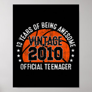 Fantastisk sedan 2010 Vintage på födelsedagen 2010 Poster
