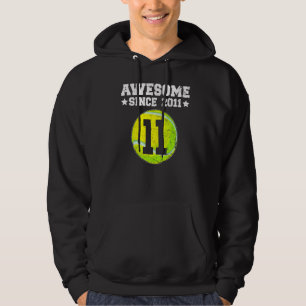 Fantastisk sedan 2011 Tennis 11:e födelsedagen 11 Hoodie