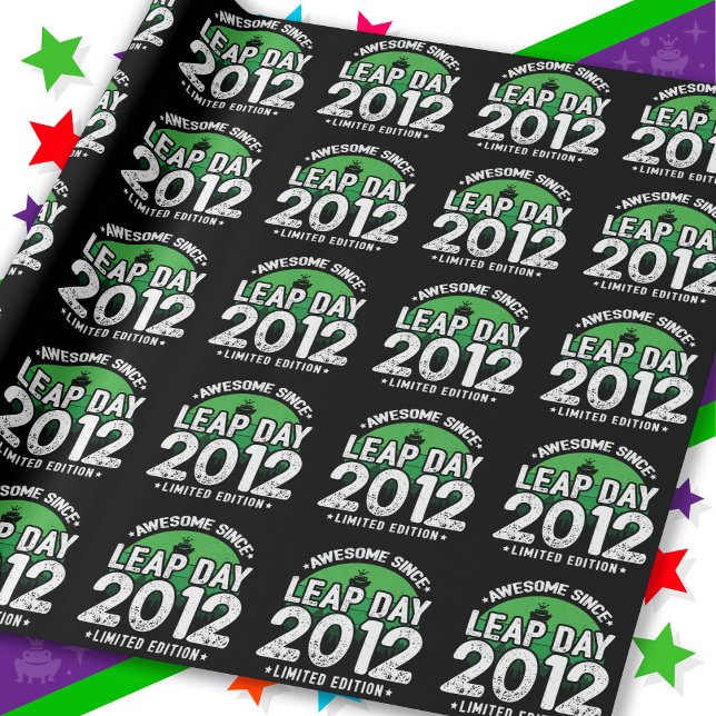 Fantastisk sedan 2012: Bladdagen 29 födelsedag Presentpapper (Skapare uppladdad)