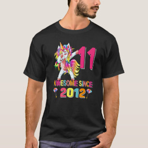 Fantastisk sedan 2012. Dabbing Unicorn 11 Year Old T Shirt