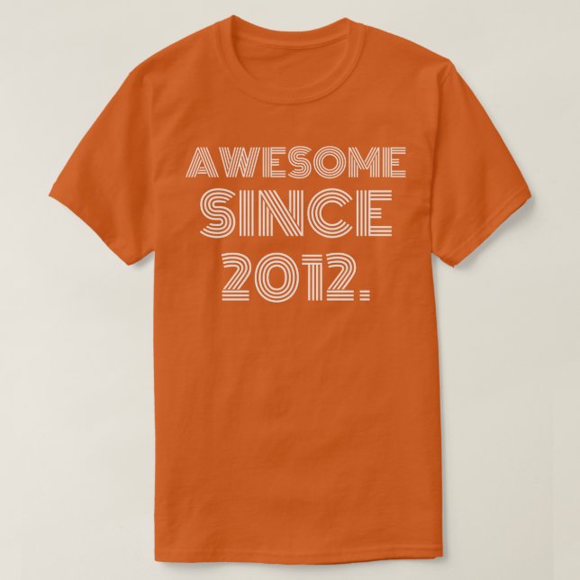 Fantastisk sedan 2012 t shirt (Design framsida)