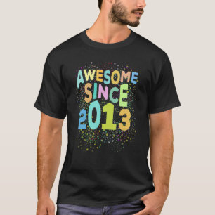 Fantastisk sedan 2013 Retro 9 år gammal 9:e födels T Shirt