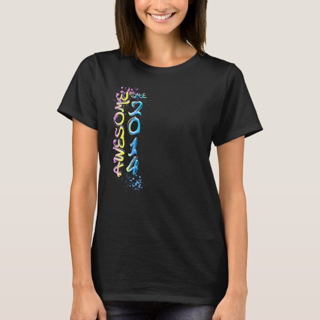 Fantastisk sedan 2014 graffiti motiv t shirt (Framsida)