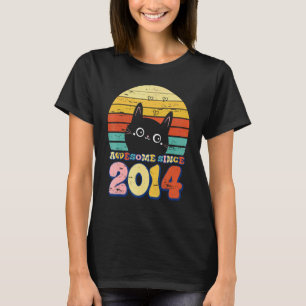 Fantastisk Sedan 2014 Tee Katt För Tjej Pojke Det