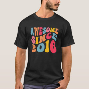 Fantastisk sedan 2016 6 år gamla Retro Vintage 6e T Shirt