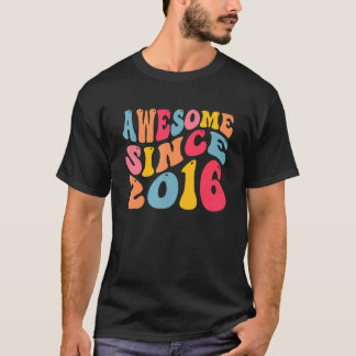 Fantastisk sedan 2016 6 år gamla Retro Vintage 6e  T Shirt