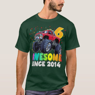 Fantastisk sedan 2016 6e Birthday Boy Monster Last T Shirt
