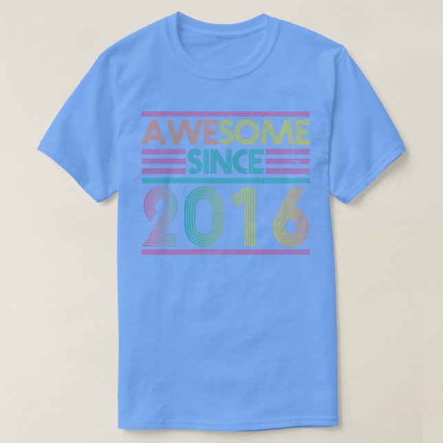 Fantastisk sedan 2016 Lustigt färgämne 2016 Födels T Shirt (Design framsida)