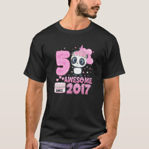 Fantastisk sedan 2017: 5 år gammal 5:e födelsedags t shirt