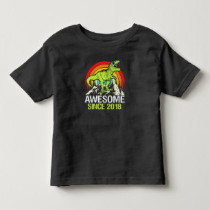 Fantastisk sedan 2018 Dinosaur 5 år femte födelsed T Shirt