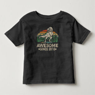 Fantastisk Sedan 2018 Dinosaurie 6 År 6-års Födels T Shirt
