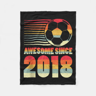 Fantastisk Sedan 2018 Fotboll 8-års Födelsedags Ta Fleecefilt