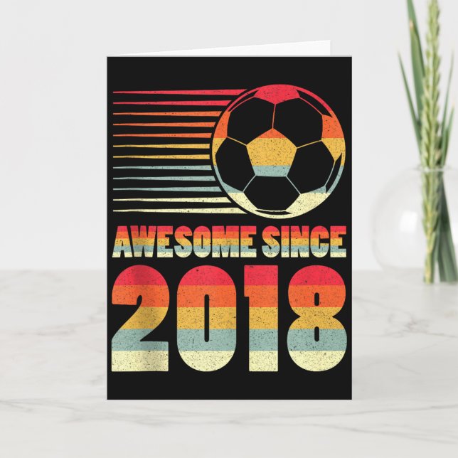 Fantastisk Sedan 2018 Fotboll 8-års Födelsedags Ta Kort (Framsida)