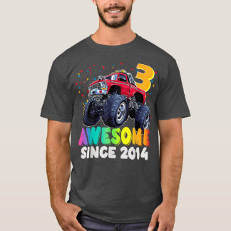Fantastisk sedan 2019 Tredje födelsedagspojken Mon T Shirt