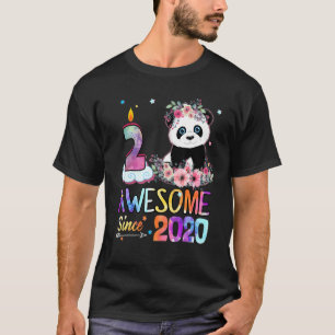 Fantastisk sedan 2020 2:a födelsedagen 2:a året ga t shirt